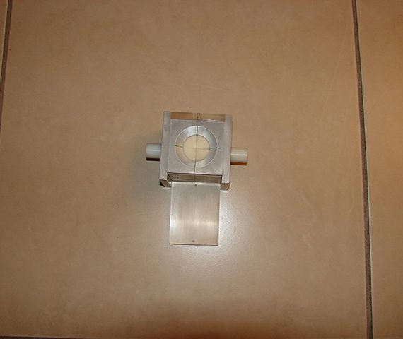 Laser beam verification device setup